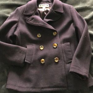 Purple pea coat 🧥